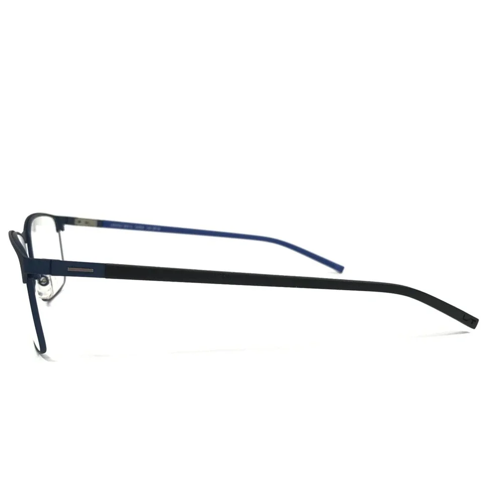 Lightec by Morel Eyeglasses Frames 30011L BN08 Black Blue Square 54-18-145